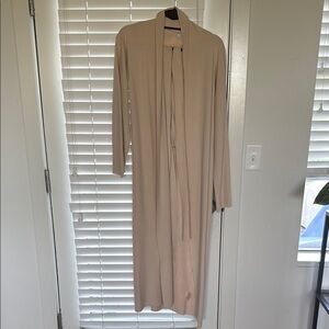 Crescent Beige Open Cardigan